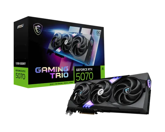 MSI RTX 5070 Gaming Trio OC 12GB GDDR7 Graphics Card