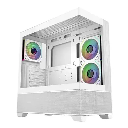 Cooler Master Elite 690 Wood White ARGB ATX Mid Tower Case