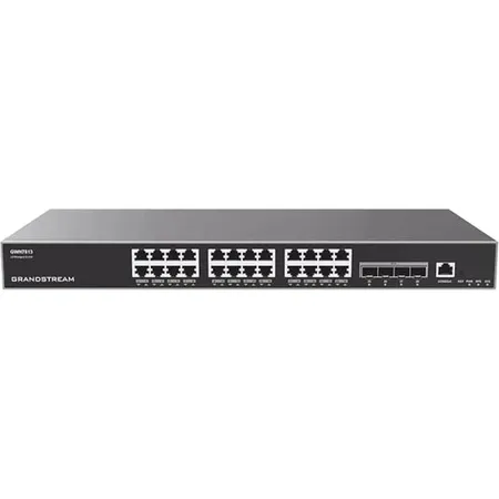 Grandstream GWN7813 Layer 3 Managed Network Switch 24 Port Gigabit with 4 SFP Plus