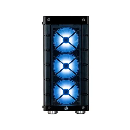 CORSAIR iCUE 465X RGB ATX Mid Tower Cabinet with SP120 RGB Fans (Black)