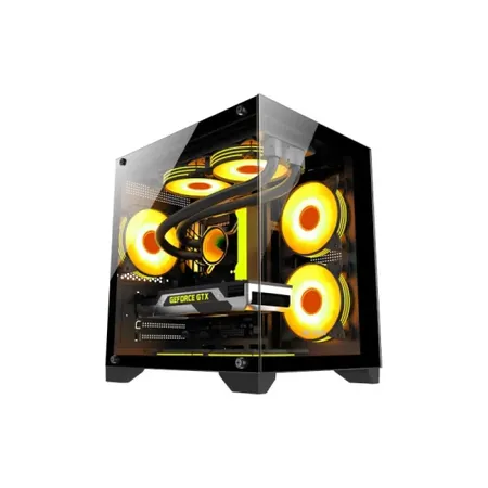 ANT ESPORTS Crystal X2 ARGB ATX Mid Tower Cabinet (Black)