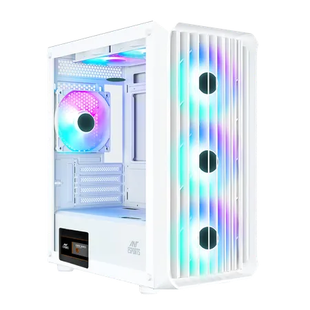 Ant Esports 205 Mini 6F ARGB (M-ATX) Mini Tower Cabinet (White)