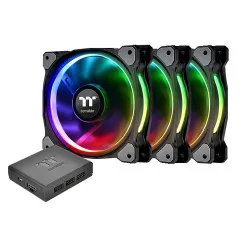 Thermaltake Riing Plus 12 LED RGB Radiator Fan TT Premium Edition - 3 Fan Pack (CL-F053-PL12SW-A)