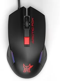 Arctic Fox Wired USB Gaming Mouse with Breathing Lights and DPI Upto 3600 (Charcoal Black)