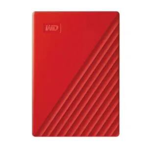 Western Digital 2TB My Passport Portable External Hard Drive, RED