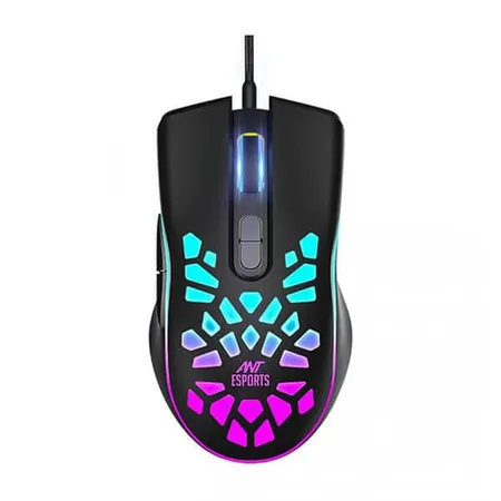 Ant Esports GM80 Wired Gaming Mouse (3600 DPI, Optical Sensor, Black)