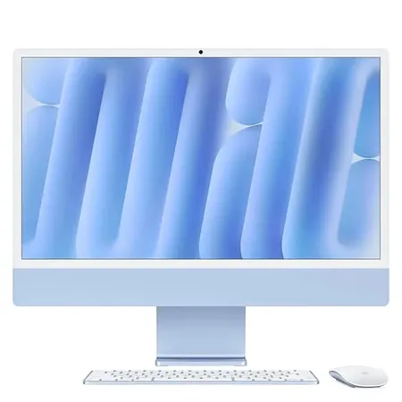 Apple 24-inch iMac with Retina 4.5K display M4 chip with 10‑core CPU and 10‑core GPU, 16GB, 256GB SSD - Blue