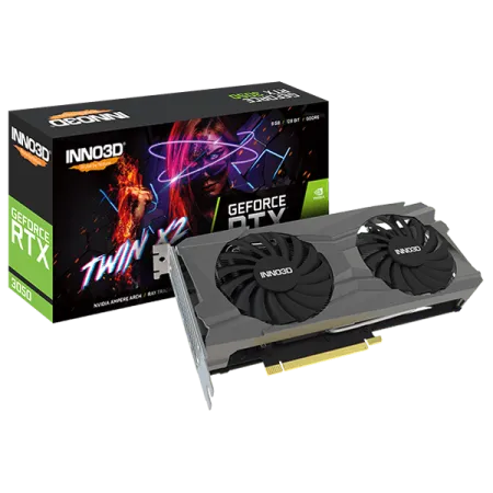 INNO3D Nvidia Geforce RTX 3050 Twin X2 8Gb Gddr6 128-Bit Pci-E 4.0 Integrated Gaming Graphics Card – N30502-08D6-1711Va41