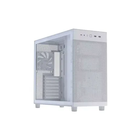 ASUS Prime AP303 Tempered Glass ATX Mid‑Tower Computer Case with 360mm Radiator Support- White