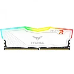 TEAMGROUP T-Force Delta RGB 8GB ( 8GB x 1 ) 3600MHz DDR4 RAM ( White ) ( CL18 )