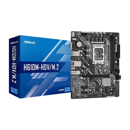 ASRock H610M-HDV/M.2+ D5 Intel H610 LGA1700 DDR5 Micro ATX Motherboard