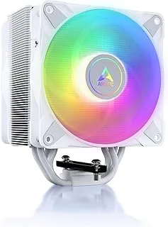 ARCTIC Freezer 36 A-RGB -(White) Tower CPU Cooler with Push-Pull, Two Pressure-optimised 120 mm P Fans and ARGB Lighting, Fluid Dynamic Bearing, 200–2000 RPM, 4 Heatpipes, incl. MX-6 Thermal Compound