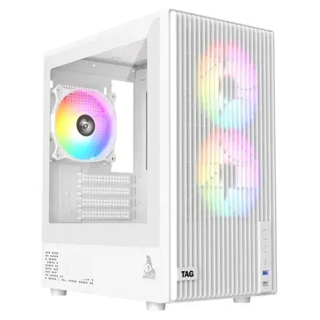 TAG Gamerz EVA Mid-Tower M-ATX Gaming Cabinet (White)