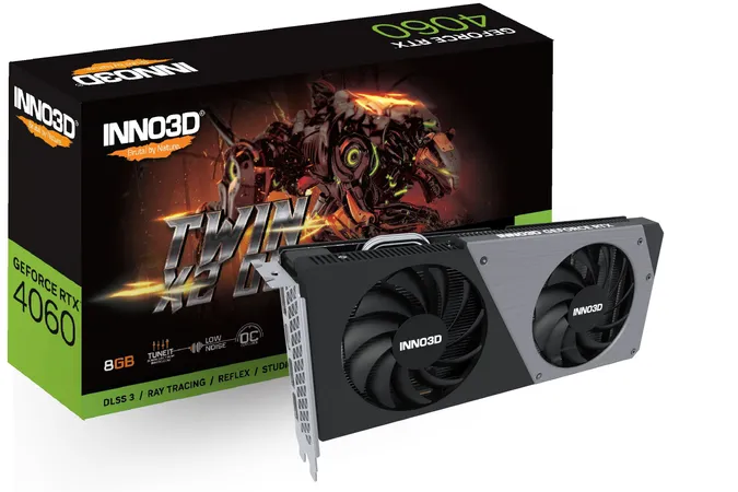 INNO3D GEFORCE RTX 4060 8GB TWIN X2 GRAPHIC CARD