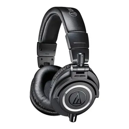 Audio-Technica Ath-M50X Wired Over Ear Headphones Without Mic (Black)