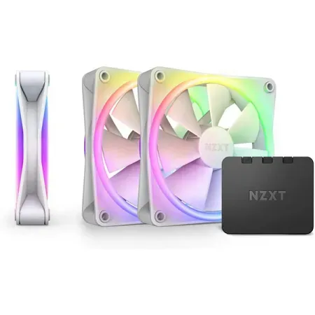 NZXT F120 RGB Core 120mm PWM Fan Kit - White...