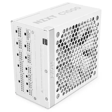 NZXT C1000 Gold ATX 3.1 Fully Modular Low-Noise PC Gaming Power Supply (White)