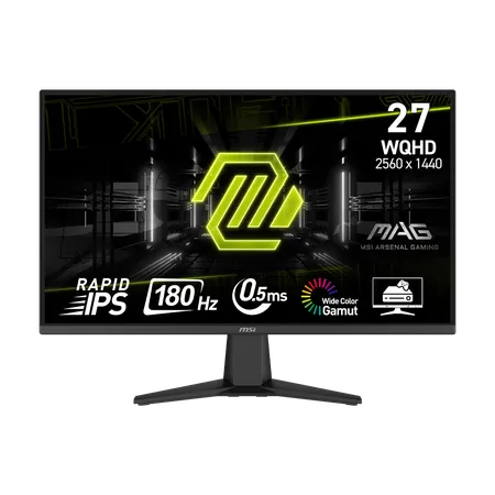 MSI MAG 275QF 27 Inch 2K WQHD 180Hz IPS Panel 101%SRGB 0.5MS Adaptive Sync Gaming Monitor