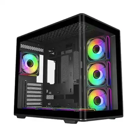 Cooler Master Elite 600 Tempered Glass ATX Mid‑Tower Computer Case - Black