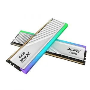 Adata XPG Lancer Blade RGB Series 64GB (32GBx2) DDR5 6000MHz Desktop Memory (White) AX5U6000C3032G-DTLABRWH