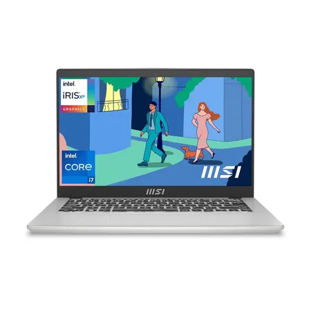MSI Modern 14, Intel 12Th Gen. I7-1255U, 36Cm FHD 60Hz Laptop(16GB/512GB NVME SSD/Windows 11 Home/Bluetooth/Mso 2021/Intel Iris Xe Graphics/Classic Black/1.4Kg), C12MO-1211IN