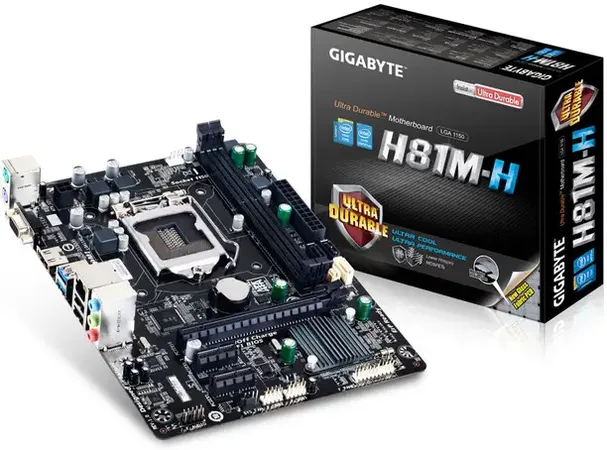 GIGABYTE H81M-H INTEL CPU onboardSocket Micro-ATX Intel H81 Express Chipset DDR3 Motherboard for Desktop