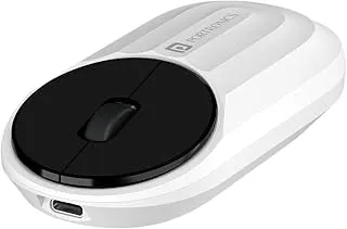 Portronics Toad 6 Bluetooth Wireless Mouse with 2.4 GHz USB Receiver, Multi-Device Pairing, Built in Battery, 1200 DPI Sensor(White)