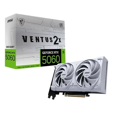 MSI GeForce RTX 5060 Ventus 2X OC White 8GB GDDR6 Graphics Card