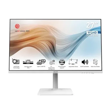 MSI Modern MD272QP 27 Inch QHD 75Hz IPS Panel 95% SRGB 4ms AMD Freesync IPS Business Monitor