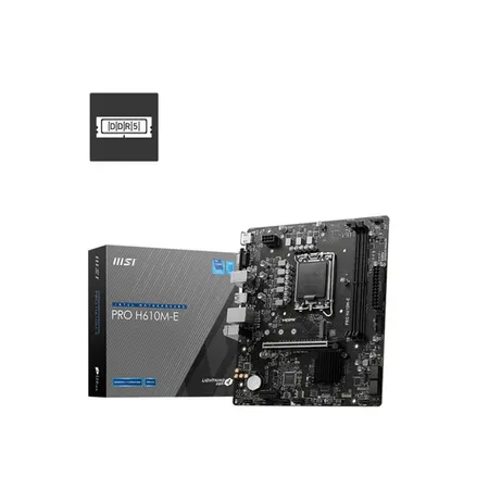 MSI Pro H610M-E mATX Intel LGA 1700 Motherboard Supports Intel 12th , 13th & 14th Gen Processors