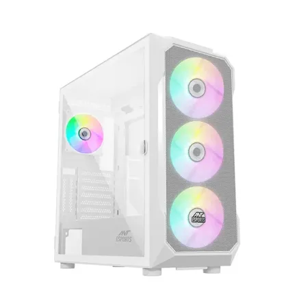 ANT ESPORTS ICE-410 TG Mesh ARGB EATX Mid Tower Cabinet (White)