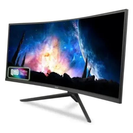 Acer ED343CUR J 34 Inch UWQHD (3440x1440) Pixels VA Panel 1000R Curved Backlight LED Monitor