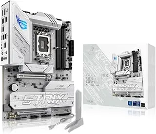 ROG Strix B860-A Gaming WiFi ATX Motherboard, Advanced AI PC-Ready, 14+1+2+1 Power Stages, DDR5 Slots, PCIe® 5.0, Four M.2 Slots, WiFi 7, AI Networking II, Aura Sync RGB Lighting.