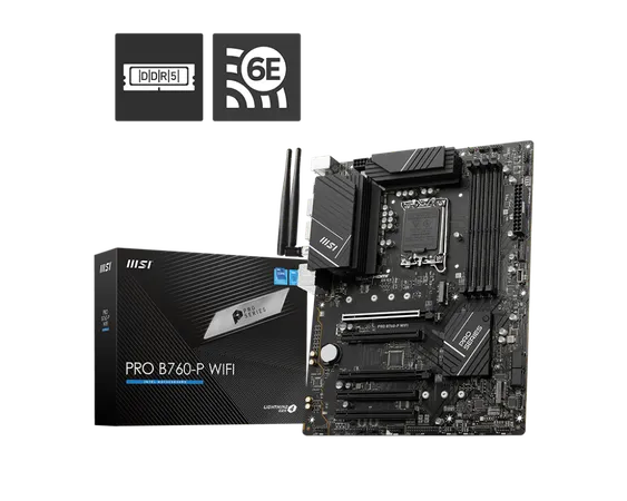 MSI B760-P PRO WIFI DDR5 INTEL LGA1700 MOTHERBOARD