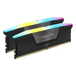 Corsair VENGEANCE RGB 96GB (48GB x 2) DDR5 6400Mhz CL32 Desktop Memory (RAM) Black