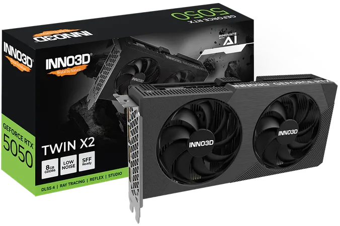INNO3D RTX 5050 Twin X2 8GB GDDR6 Graphics Card