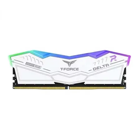 TeamGroup T-Force Delta RGB 16GB (1 X 16GB) DDR5 5600 MHz CL36 Ram (White)
