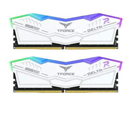 TeamGroup Delta RGB DDR5 64GB (32GBx2) 6400MHz CL40 White (FF4D564G6400HC40BDC01)