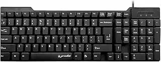 ProDot Alive USB Wired Keyboard Floated Key I Plug & Play Technology I 104 Keys I Rupees Key I 1.2m Wired I Spill Resistant Design I Compatible with Windows, iOS, Linux with 1 Year Warranty
