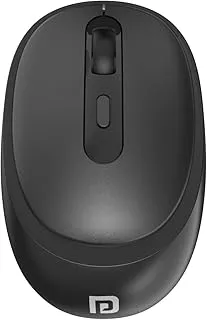 Portronics Toad 27 Wireless Mouse, Silent Buttons, 2.4 GHz with USB Nano Dongle for PC/Mac/Laptop, Auto Power Saving Mode, Adjustable DPI Button(Black)