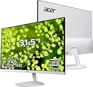 acer SA322Q 31.5 Inch Full HD 1920x1080 IPS Ultra-Slim (7.2mm) Backlit LED Monitor I 75Hz Refresh I 1 MS VRB Response I AMD Free Sync I 1xHDMI 1xVGA I Stereo Speakers I Eye Care Features I White