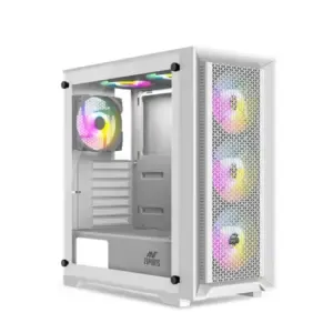 Ant Esports SX7 Mid-Tower Gaming Cabinet White
