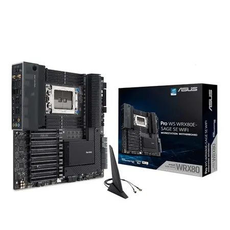 ASUS PRO WS WRX80E SAGE SE WIFI AMD WRX80 Chipset sWRX8 Socket DDR4 EEB Workstation Motherboard