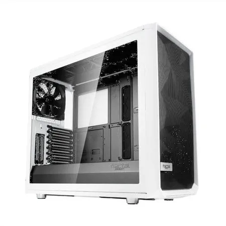 FRACTAL DESIGN Meshify 2 Compact Clear ATX Mid Tower Cabinet (White)