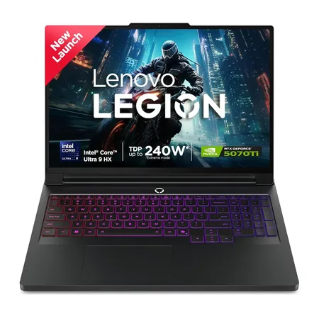 LENOVO LEGION PRO 7 83F500D9IN [ULTRA9-275HX/32GB/1TB SSD/WIN11 HOME+MS24/16.0"/16GB-RTX5080 GRAPHICS/1 YEAR(S)/BLACK]