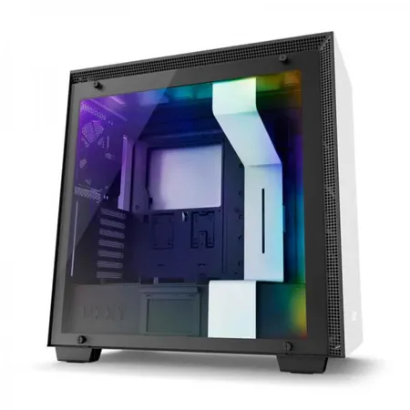 NZXT H710i ATX Mid Tower Cabinet With Tempered Glass And ARGB LED Strip (Matte White)