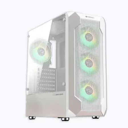 ZEBRONICS APEX Edge Premium Mesh Gaming Full-Tower Cabinet (White)