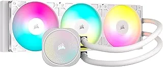 CORSAIR Nautilus 360 RS ARGB Liquid CPU Cooler – 360mm AIO – Low-Noise – Direct Motherboard Connection – Daisy-Chain – Intel LGA 1851/1700, AMD AM5/AM4 – 3X RS120 ARGB Fans Included – White