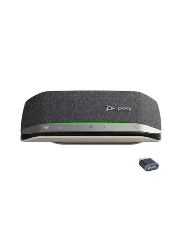 Poly Sync 20M Microsoft Teams Certified USB-C & Bluetooth Wireless Speakerphone - Silver