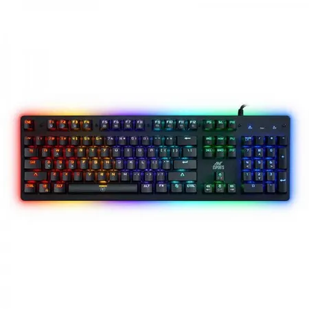ANT ESPORTS MK3000 Full Size Mechanical Wired Gaming Keyboard (Black) (Blue Switch) (Clicky Switch) (MK3000)